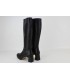 BOTAS DE CAÑA ALTA PIEL NEGRAS - ILKA