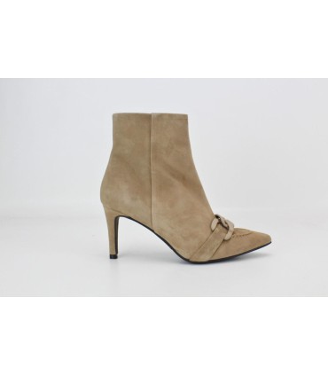 BOTIN DE ANTE MARRON CON ADORNO - HARLEY