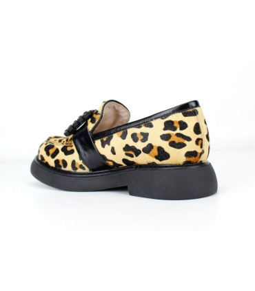 MOCASINES ANIMAL PRINT CON JOYA- JAGUAR