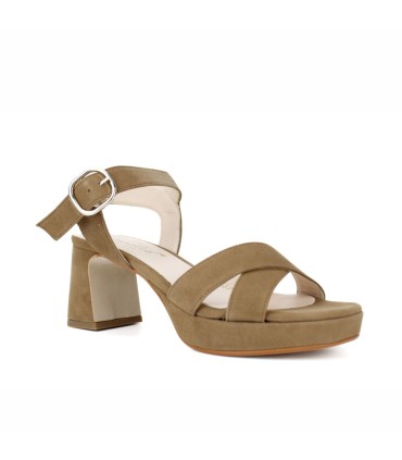 SANDALIAS DE PLATAFORMA EN ANTE - NABILA