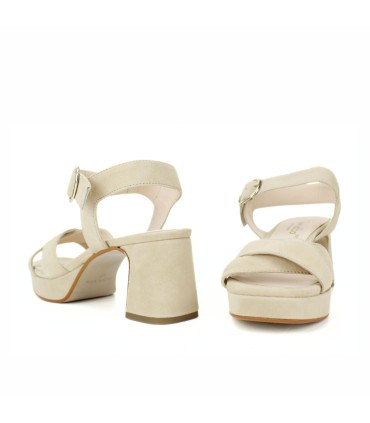 SANDALIAS DE PLATAFORMA EN ANTE - NABILA