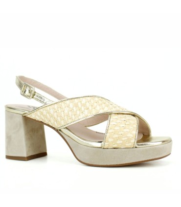 SANDALIAS PLATAFORMA EN TEJIDO  - MARGOT