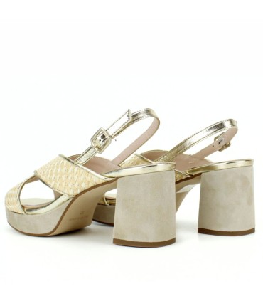 SANDALIAS PLATAFORMA EN TEJIDO  - MARGOT