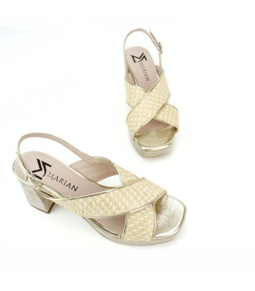 SANDALIAS PLATAFORMA EN TEJIDO  - MARGOT