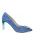 SALON ANTE AZUL TEJANO CON JOYA - LARIS