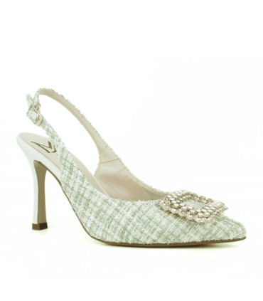 SALON DESTALONADO EN TEJIDO CHANEL - LANA