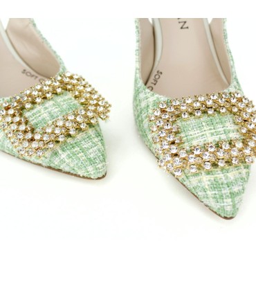 SALON DESTALONADO EN TEJIDO CHANEL - LANA