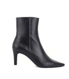 BOTÍN DE PIEL NEGRO CUERO | TACÓN 6 CM | OLYMPIA