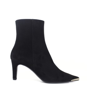 BOTÍN ANTE NEGRO | TACÓN 6 CM |  ORIANA