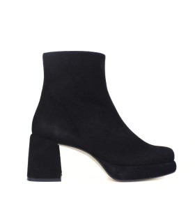 BOTÍN ANTE NEGRO CON PLATAFORMA | TACÓN 6,5 CM |  OLUCHI