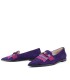 MOCASINES ANTE VIOLETA CON ADORNO | OLGA