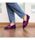 MOCASINES ANTE VIOLETA CON ADORNO | OLGA