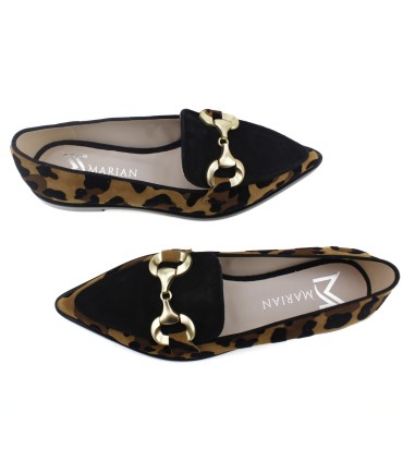 MOCASINES ANIMAL PRINT CON ADORNO | OLAIA