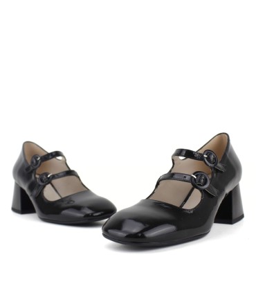 SALON PIEL NEGRO | TACÓN 5.5 CM | PAOLA