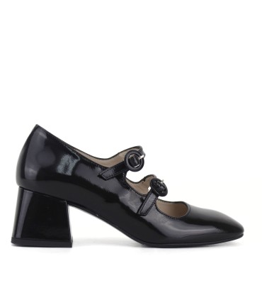 SALON PIEL NEGRO | TACÓN 5.5 CM | PAOLA
