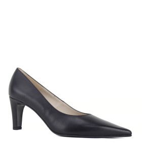 SALON DE PIEL NEGRO | TACÓN 7 CM | PAOLA