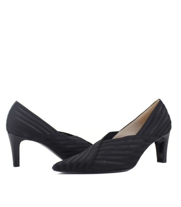 SALONES ELASTICOS RAYAS NEGRO | TACÓN 6 CM| PERSEO