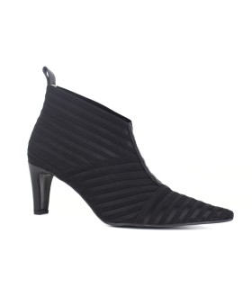 BOTINES ELASTICOS RAYAS NEGRO  | TACÓN 6 CM | PERSIA